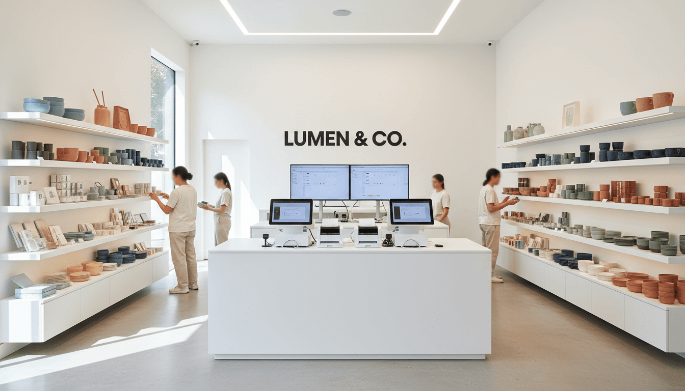 Retail technology implementation in modern store environment
